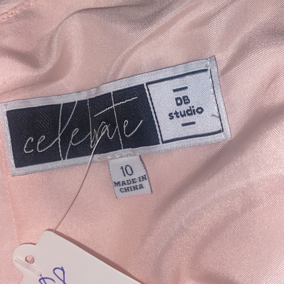 Pink 1 shoulder strap dress - Picture 2 of 2